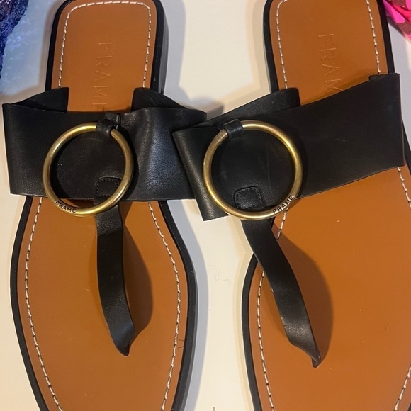 Frame Le Brentwood leather sandals NWOT - Picture 2 of 7